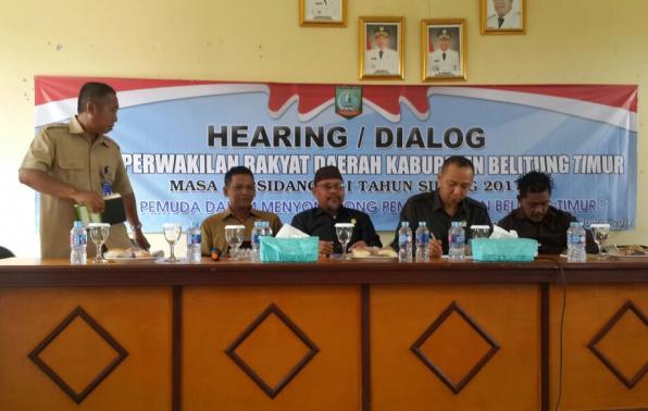 Narasumber Hearing/Dialog di Kec. Simpang Renggiang