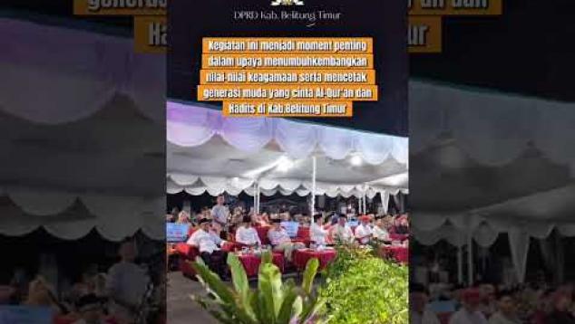 Embedded thumbnail for Musabaqah Tilawatil Qur&amp;#039;an dan Hadits (MTQH) Tingkat Kabupaten Belitung Timur 